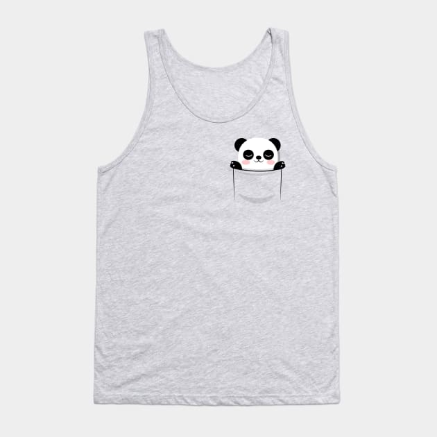 Cute panda Tank Top by albertocubatas